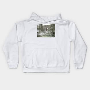 The Mill In Winter Kids Hoodie